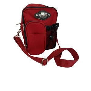 Ricardo Beverly Hills Crossbody Travel Bag Red Organizer